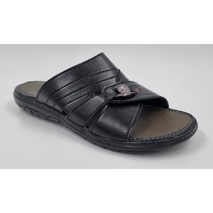 Walking - Heren Slippers - Slippers voor Heren - Licht Gewicht Heren Slippers - Slippers met een Zacht Voetbed - Zwart – Maat 41