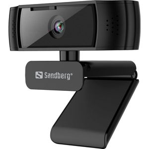 Sandberg - 134-38 - Webcam - 1920 x 1080 - USB 2.0 - Zwart - Autofocus - Microfoon