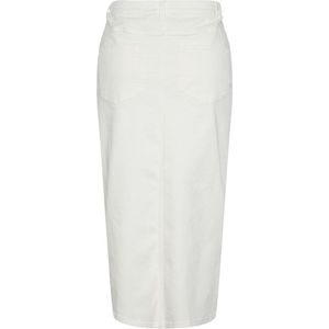 Pieces Pcjessie Hw Denim Midi Skirt Bright White WIT S