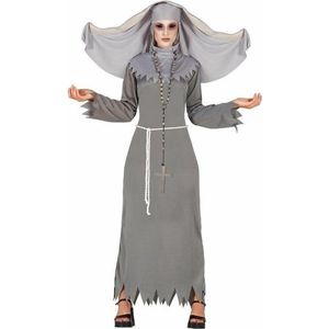 Halloween - Grijze geest nonnen kostuum voor dames M/L