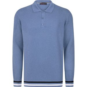 Felix Hardy Strickpullover Met Polo-Kraag Herren Indigo - Xl