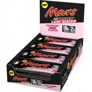 Mars Low Sugar High Protein Bar 12 repen Raspberry Smash Flavour