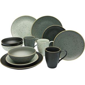 Luxe Servies - serviesset 3 personen- dinnerset - borden, schalen, mokken set - duurzaam - premium kwaliteit