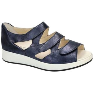 Solidus -Dames - blauw donker - sandalen - maat 36.5