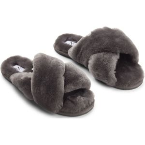 Sheepskin House - Slipper Cross - Schapenvacht - EVA buitenzool