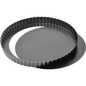 Taartvorm met Hefbodem 28 cm - Anti-aanbak Quichevorm voor Perfecte Taarten