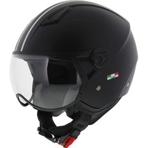 VITO JET MODA - SNOR SCOOTER HELM - MAT ZWART L