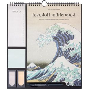 Wandkalender 2024 2025 16 maanden Hokusai september december wekelijkse planner gezin kalender 2025 maandkalender