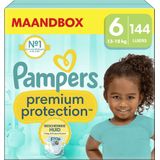 Pampers Premium Protection - Maat 6 (13kg-18kg) - 144 Luiers - Maandbox