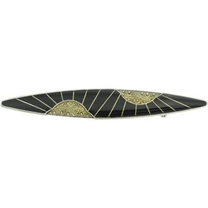 Vintage broche gekleurd met epoxy