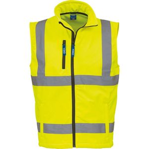 Fluo Softshell Bodywarmer - Fluo Yellow - L - Yoko