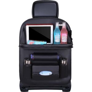 Autostoel Organizer - Carseat Organiser - Auto Stoel Organizer - Tablet houder - Auto Tafeltje - Auto Organizer - Beker houder - Paraplu Houder - Tissue doos houder - Zwart