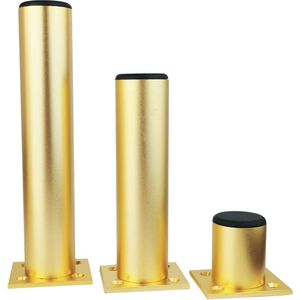 4x Meubelpoten Meubelpoot Meubel Voeten Tafelpoten Metalen Poten Poten voor meubilair Kastpoten Bankpoten, 50MM, Gouden