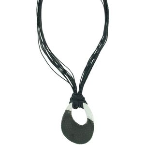 Behave - Korte ketting dames met zwarte hanger