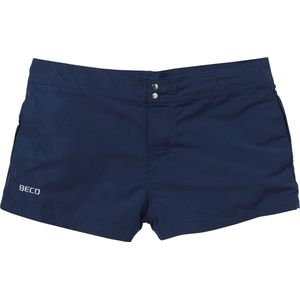 BECO shorts, dames, drukknopjes, klittenband, 26 cm, donker blauw, maat S**