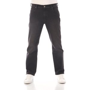 Wrangler Heren Jeans Broeken Texas Stretch regular/straight Fit Zwart 34W / 32L Volwassenen Denim Jeansbroek