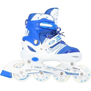 Laubr inlineskates - Maat 31-34 - Blauw/Wit - Abec 5 - Skate