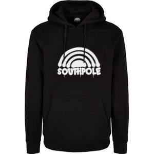 Southpole - Spray Logo Hoodie/trui - L - Zwart