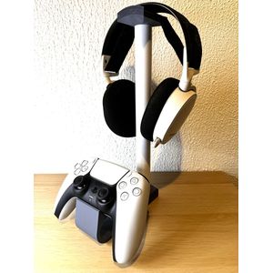 Universele controller en headset bureaustandaard - Gaming stand - Grijs/Wit