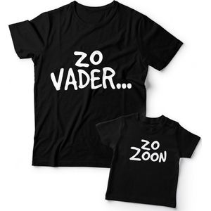 Matching shirts Vader & Zoon | Zo Vader Zo Zoon | Papa maat L & Zoon maat 62