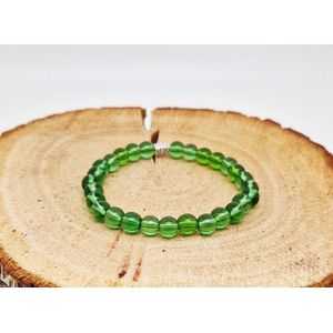 Klassieke Armband Natuursteen ""Groene kwartz"" - 8 mm diameter van de korrel - Een mooi cadeau voor familie en vrienden