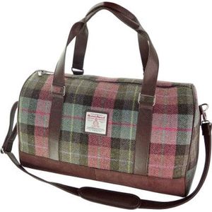 Reistas Clyde Gedempt Groen & Paars Tartan - Harris Tweed - Extra Groot - Glen Appin of Scotland