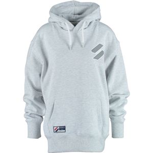 Superdry grijze super oversized sweater hoodie - valt ruim - Maat XS/S