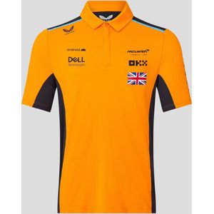 Mclaren Replica Polo Shirt Lando Norris Autumn Glory/Phantom S - Formule 1