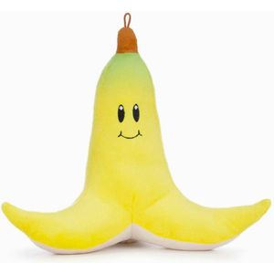 Banana (Banaan) Mario Kart Pluche Knuffel 26 cm { Super Mario Bros Speelgoed Knuffels voor kinderen jongens meisjes | Mario, Luigi, Yoshi, Peach, Bowser, Donkey Kong, Toad | Nintendo Plush Toy}