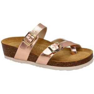 Dr Brinkmann -Dames - roze-goud metallic - slippers & muiltjes - maat 38