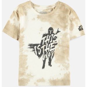 Star Wars - The Mandalorian - This Is The Way Kinder T-shirt - Kids 134/140 - Beige