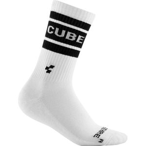 CUBE Sportsokken After Race - Hoog - Fietssokken - Katoen/Polyamide/Elastaan - Wit - Maat 40-43