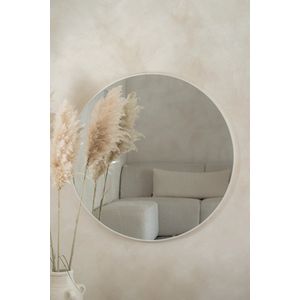 Nordic Style® Wandspiegel 100x100cm | Mat Wit | Scandinavische Spiegels | Cirkel | Wandspiegel | Badkamerspiegel | Gangspiegel