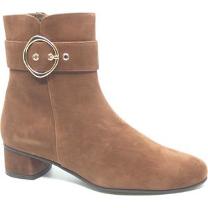 Hassia Siena Enkellaarsjes - Enkelboots met rits - Dames - Bruin - Maat 38