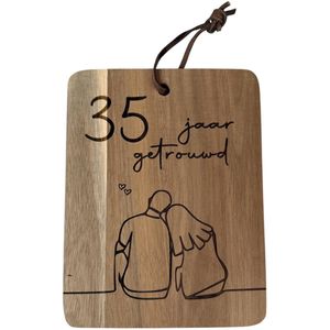 35 jaar getrouwd - 35 jaar getrouwd cadeautje - 35 jaar getrouwd versiering - 35 jaar huwelijk cadeau - Trouwdag - Trouwdag cadeau - Huwelijkscadeau - Trouwdag jubileum - Jubileum huwelijk