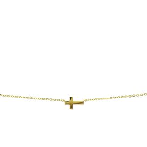 Geelgouden Collier kruis 1 4017415