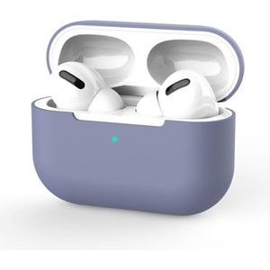 CHPN - AirPods hoesje - Hoesje geschikt voor AirPods pro - Siliconen Beschermhoesje - Airpodshoesje - Geschikt voor Apple AirPods pro - Blauw/grijs
