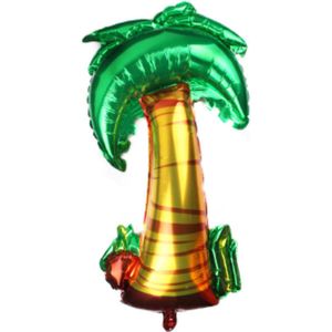 Palmboom Ballon - XL - 80x45cm - Tropische - Versiering - Zomer - Ballonnen - Leeg - Thema feest - Folie ballon - Ibiza - Vakantie - Tuin feest - Zon Zee Strand