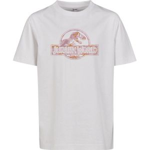 Mister Tee Jurassic World - Logo Kinder T-shirt - Kids 146 - Wit