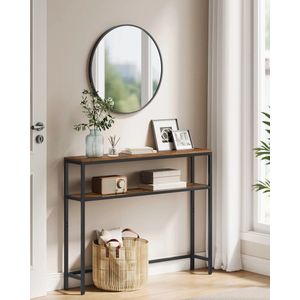 CS® - Wandtafel - haltafel - 2 planken- Staal - 20x80x80 - Bruin