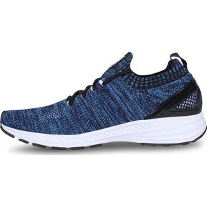 Nivia Arnold 2.0 hardloopschoenen (blauw/wit, 9 VK / 10 VS / 43 EU) | Voor mannen en jongens | Voor hardlopen, joggen, trainen, fitness | TPU, rubber | Comfortabel | Kussen | Lichtgewicht