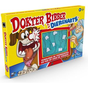 Hasbro Dokter Bibber Dierenarts - Verwijder voorwerpen uit de buik van Rex! Geschikt voor kinderen vanaf 6 jaar - 2 spelers