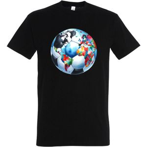 Shirt met print Bal - Dames - Heren - Zwart - Maat S