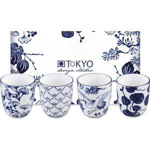 Tokyo Design Studio - Flora Japonica - Espressokopjes - Porselein - Set van 4 - 170ml