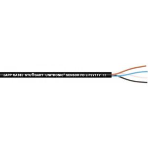 10 meter Lapp 7038864 Unitronic sensorkabel FD Lif9Y11Y 3x0,34 mm² I zeer flexibele sleepkettingkabel I UV-bestendige datakabel voor sleepketting I PUR kabel 3-draads l UL-certificering I zwart