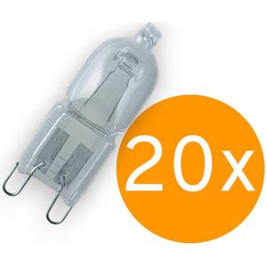 Radium Halogeen Insteeklamp G9 20W - 235lm - 2700K Warm Wit - Dimbaar - 20 stuks