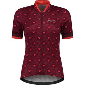 Rogelli Winter Fietsshirt - Korte Mouwen - Dames - Bordeaux, Roze - Maat L