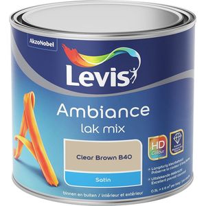 Levis Ambiance Lak Satin Mix - Clear Brown B40 - 0,5 L