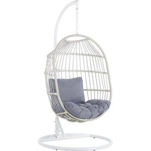 Beliani ALBA - Hangstoel - Wit - PE rotan