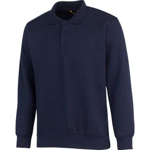 STØRVIK Napoli Polo Sweater - 4 Seizoenen - Heren - Maat M - Donkerblauw